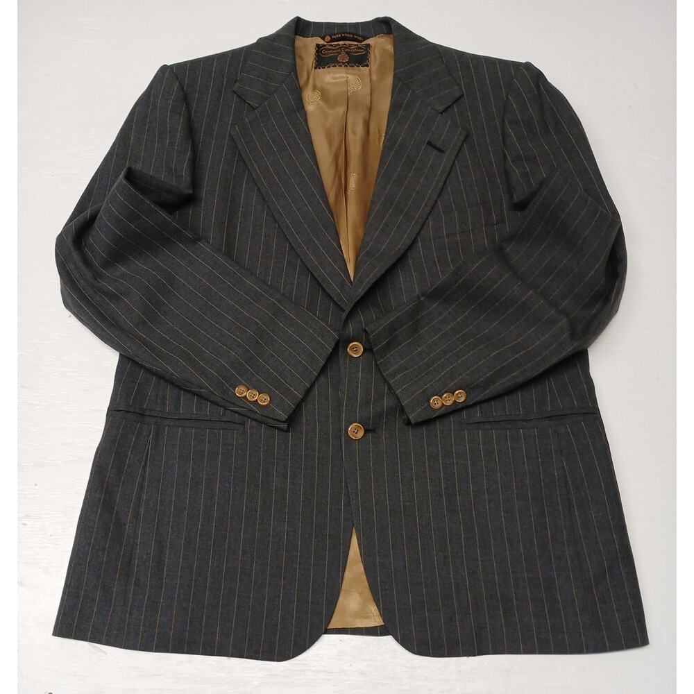 Cotoure Collection Pure Wool Comfort Fit Business Casual Gray Blazer Only